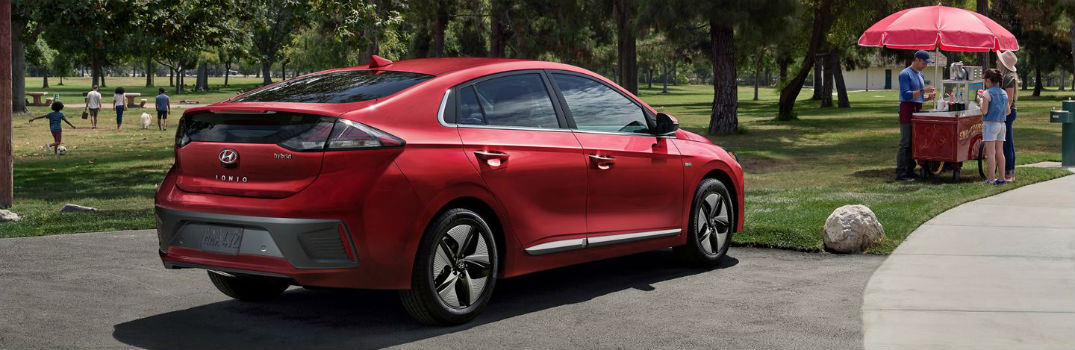 2020 Hyundai Ioniq Hybrid Exterior Passenger Side Rear Profile