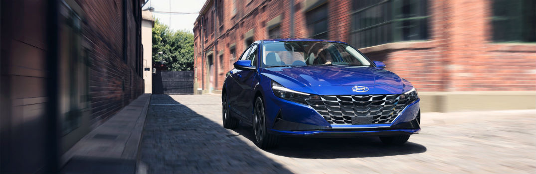 2021 Hyundai Elantra Exterior Passenger Side Front Angle