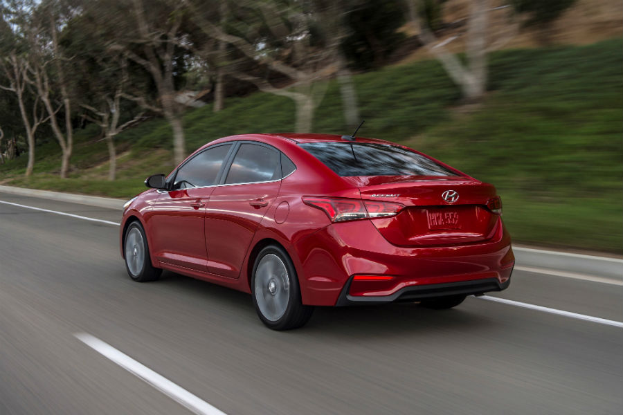 2020 Hyundai Accent Exterior Driver Side Rear Profile