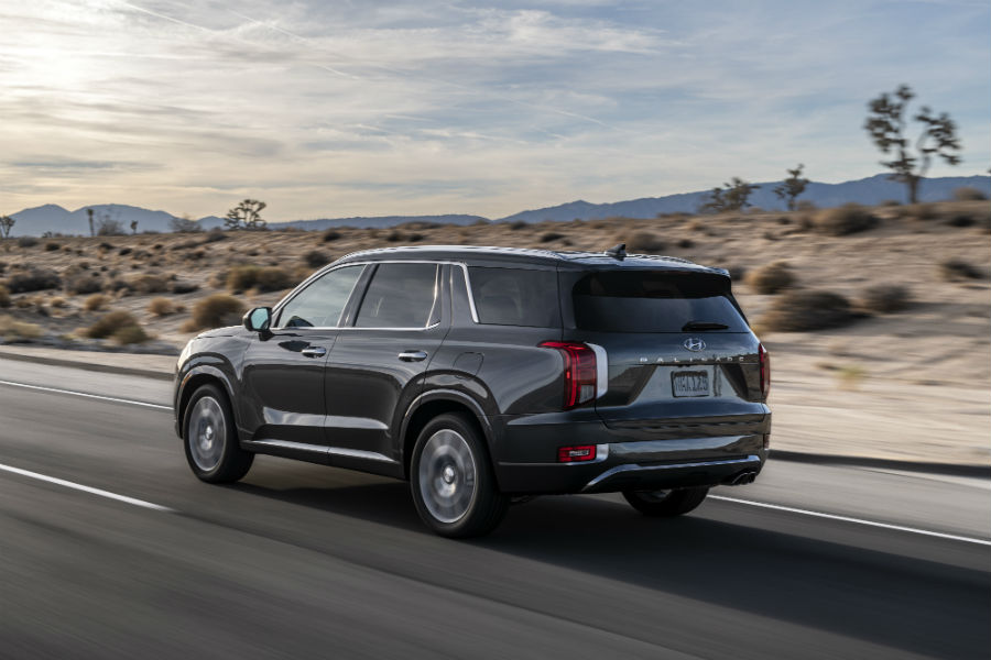 2020 Hyundai Palisde Exterior Driver Side Rear Profile
