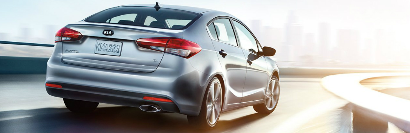2018 Kia Forte rear exterior in grey
