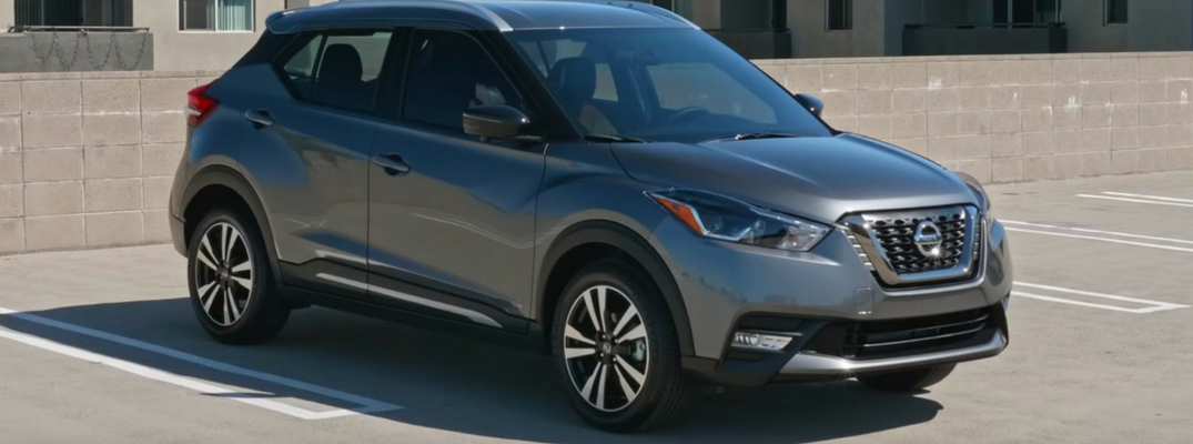 2018 Nissan Kicks Side View of Gray Exterior