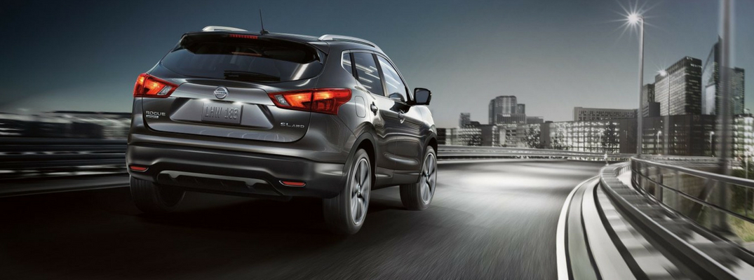 2018 Nissan Rogue Sport Rear View of Gray Exterior