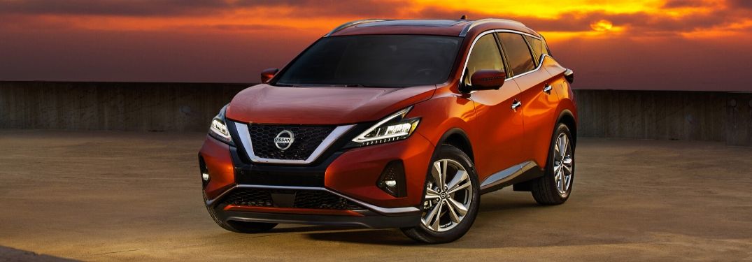 2020 Nissan Murano in front of sunset