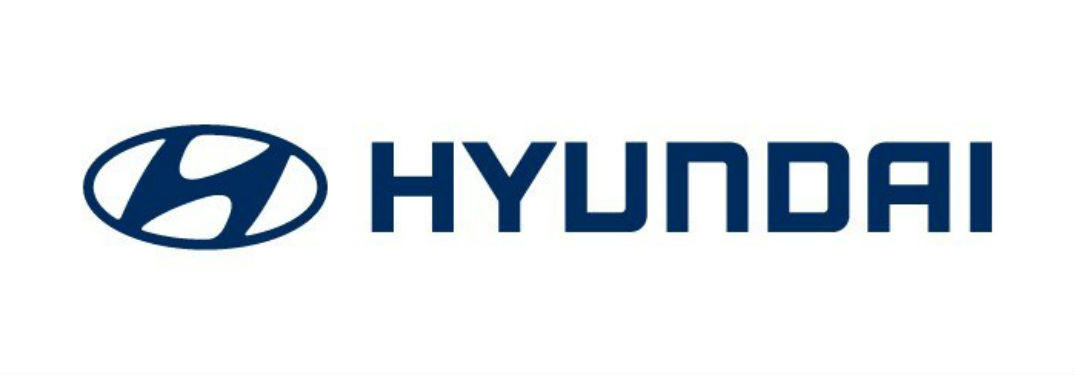 horizontal Hyundai logo in blue