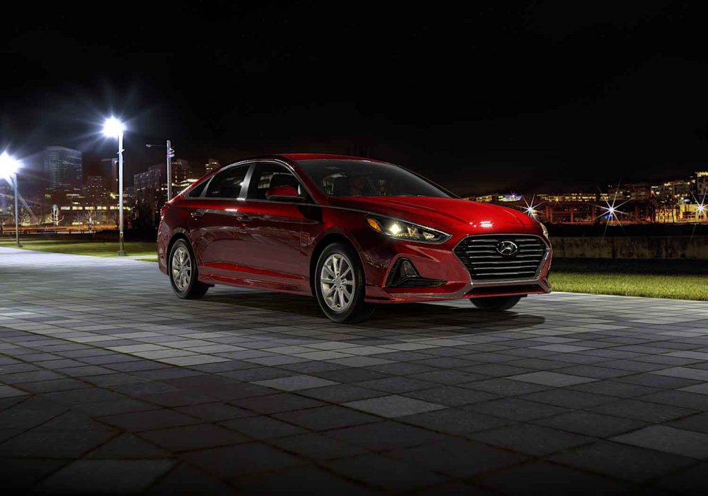 Exterior paint color options of the 2019 Hyundai Sonata