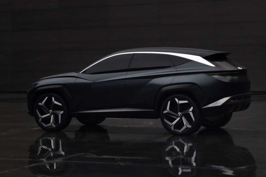 Rear driver angle of the Hyundai Vision T concept