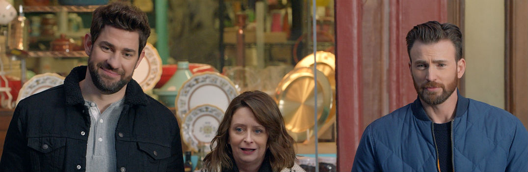 Jon Krasinski Rachel Dratch Chris Evans Standing on Street