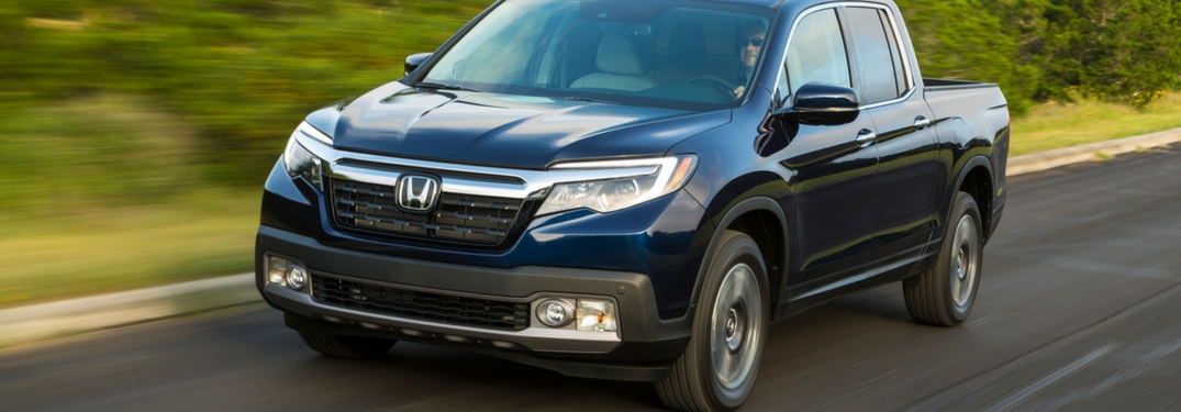 2019 honda ridgeline driving full view