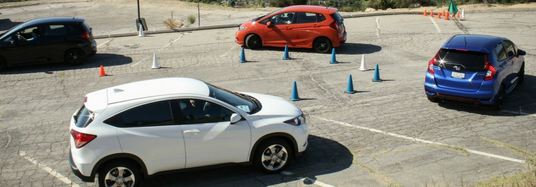 honda models driving around course