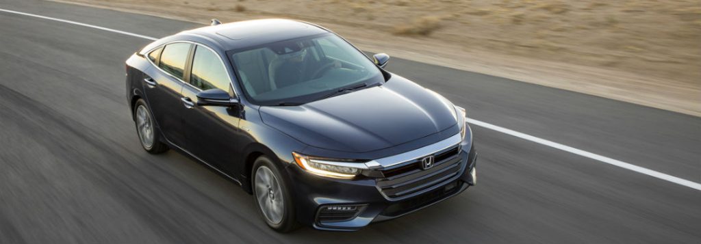 2019 honda insight driving overhead view