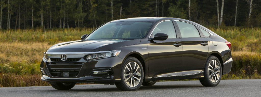 2018 honda accord full view parked by tall grass