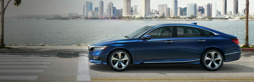 2018 honda accord side view parked