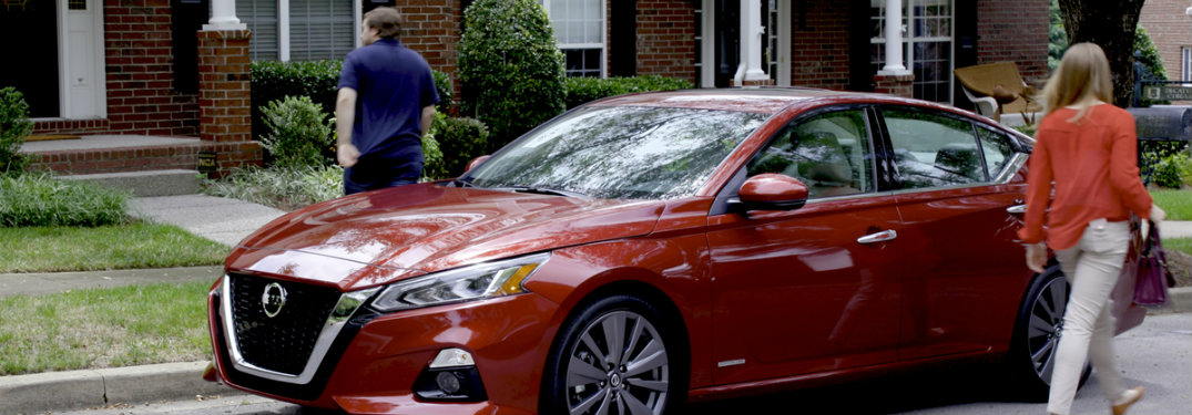 2019 Nissan Altima equipped with blurry people