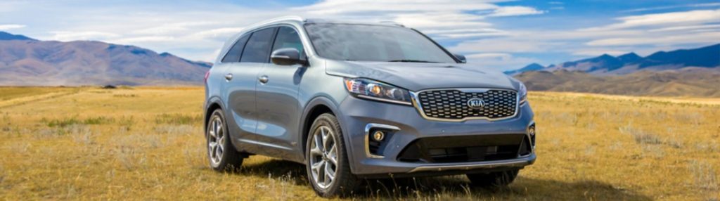 2020 Kia Sorento parked in a field