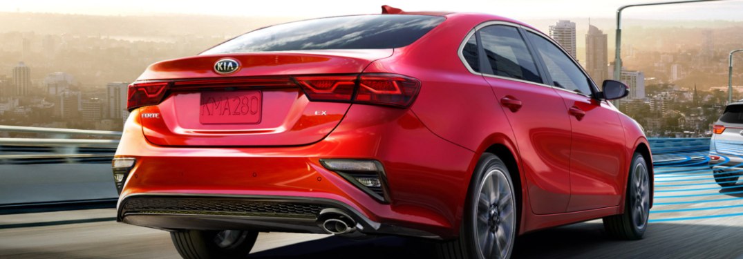 2021 Kia Forte driving down a city street