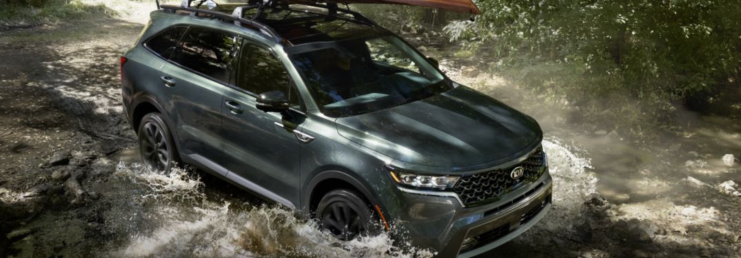 2021 Kia Sorento driving through water