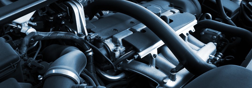 Close up on an engine