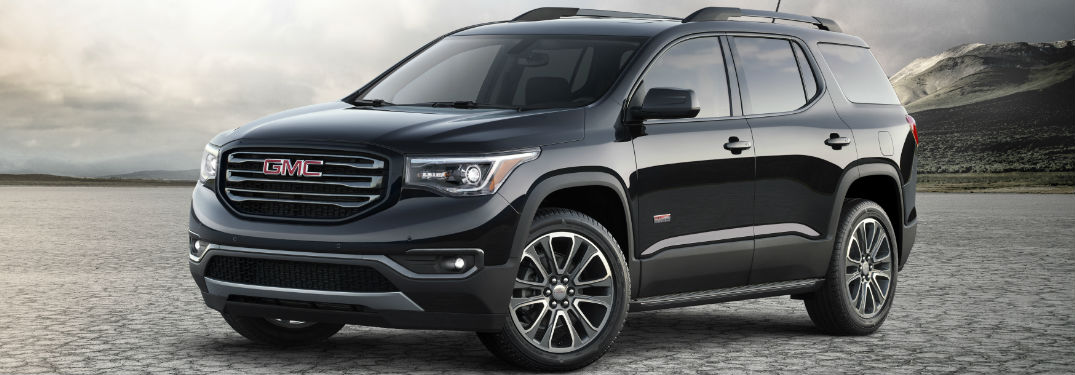 Black 2018 GMC Acadia in the Desert