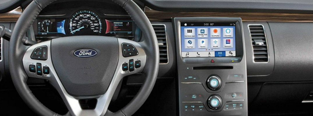 Ford dashboard with app connectivity