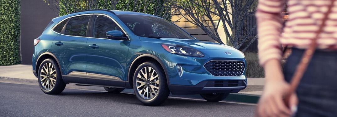 2020 Ford Escape parked outside on road