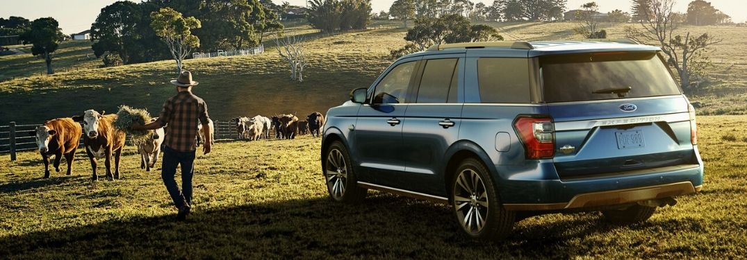 2020 Ford Expedition parked outside in a field
