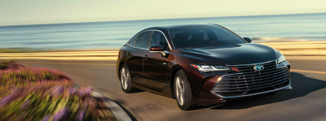 2019 Toyota Avalon Driving on a Coast Road