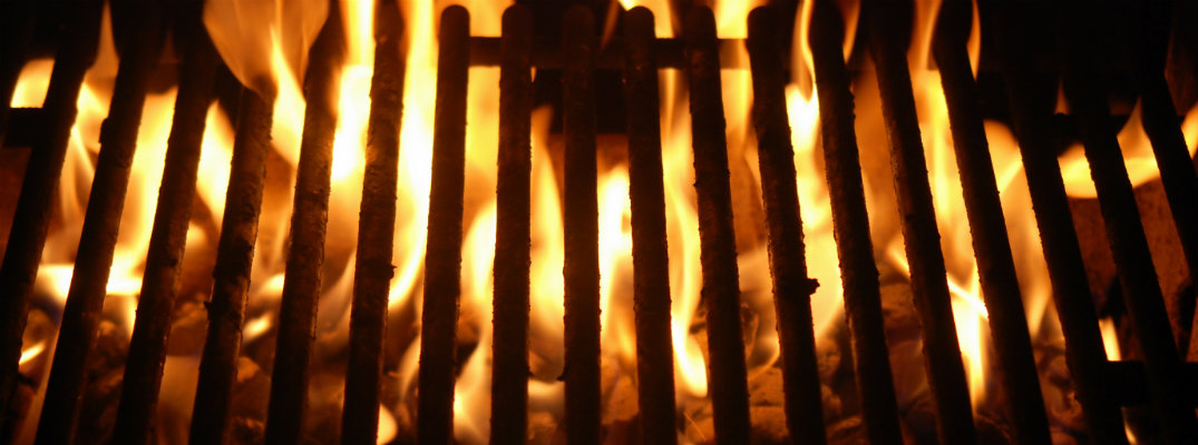 Steak Grill with Fire