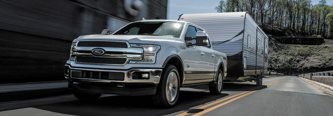 2018 Ford F-150 towing a camper
