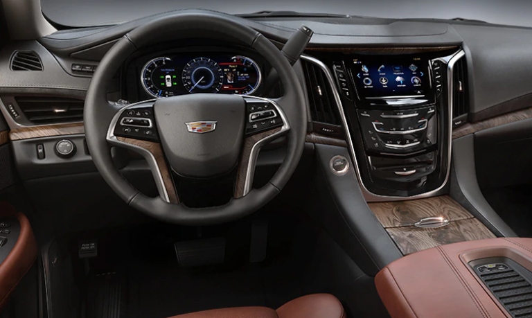 2020 Cadillac Escalade Luxury Kona Brown Leather Interior