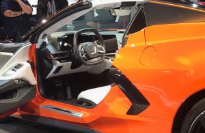 2020 Chevrolet Corvette with driver's side door open