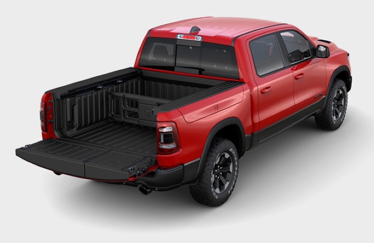 2020 RAM 1500 1500 with tailgate open the traditional way