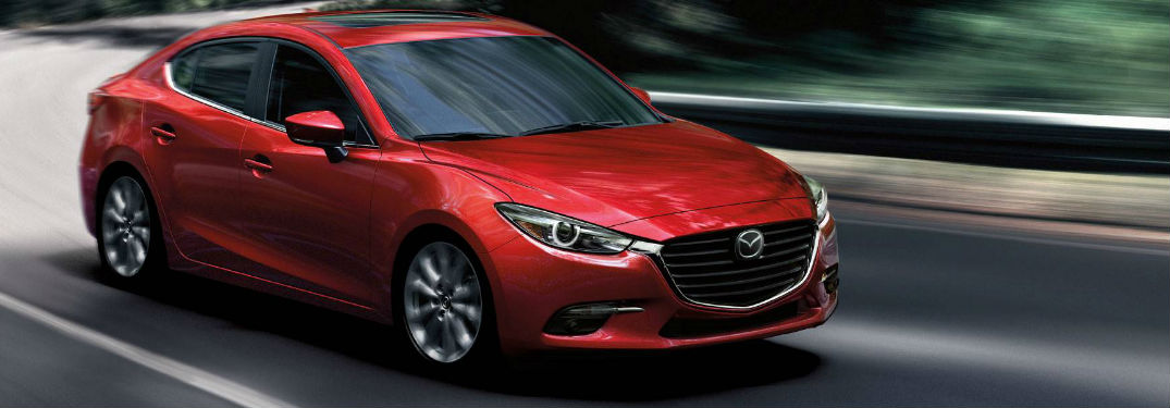 Mazda3 driving on a road