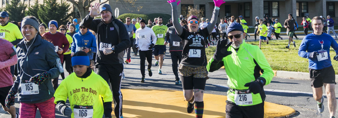 A group of runners