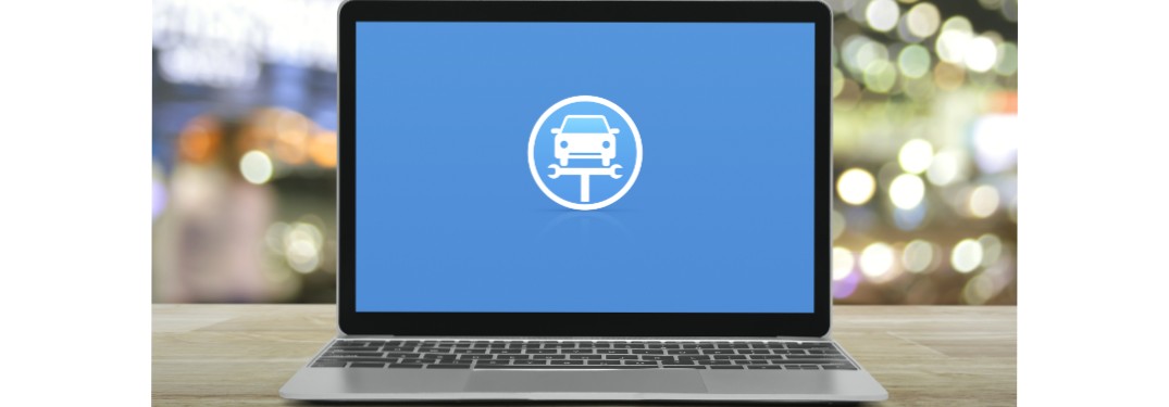 A laptop screen
