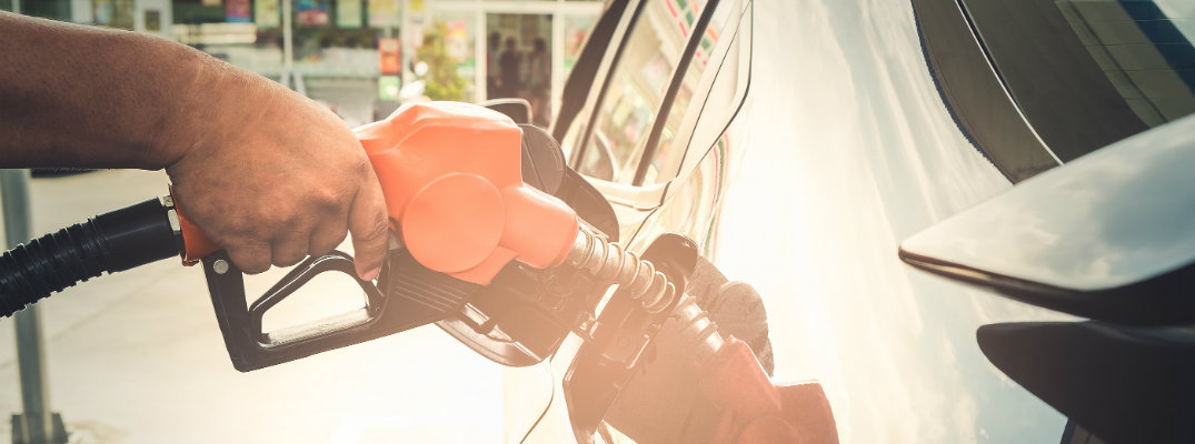 Filling Up Car at a Gas Station