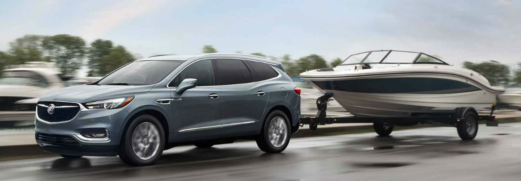 Buick Enclave towing a boat