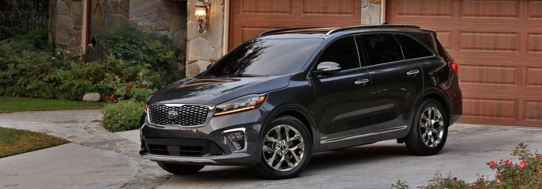 Gray 2020 Kia Sorento in a Driveway