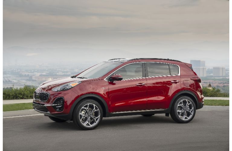 2021 Kia Sportage parked on road