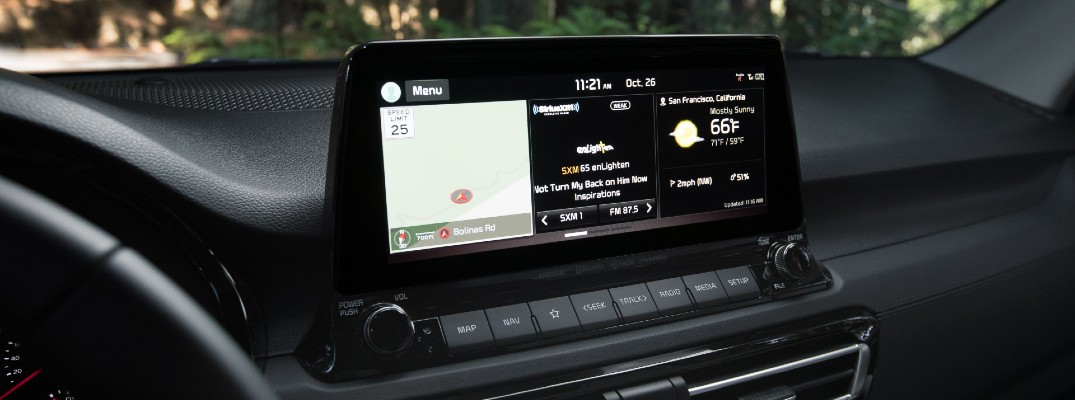 The Kia UVO Link system offers more features and functions than before.