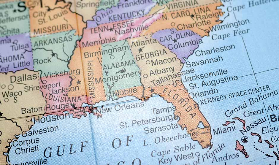 ACC is in the Southeast