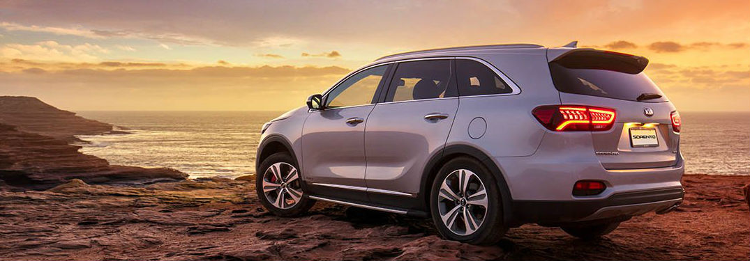 2019 Kia Sorento parked by a beach