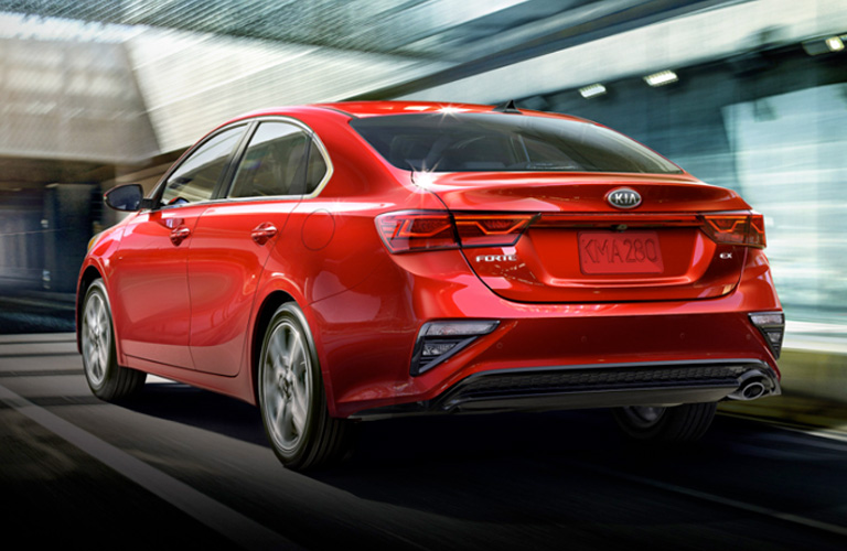 2020 Kia Forte driving on a road