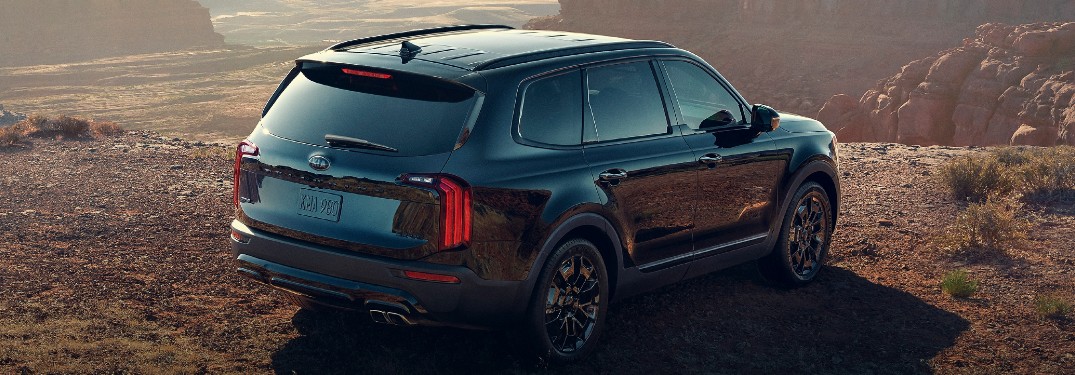 2021 Kia Telluride Nightfall Special Edition side and rear profile