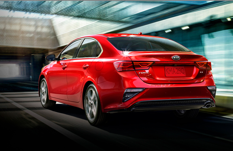 2021 Kia Forte driving on a road
