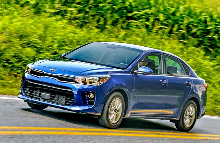 2020 Kia Rio in blue