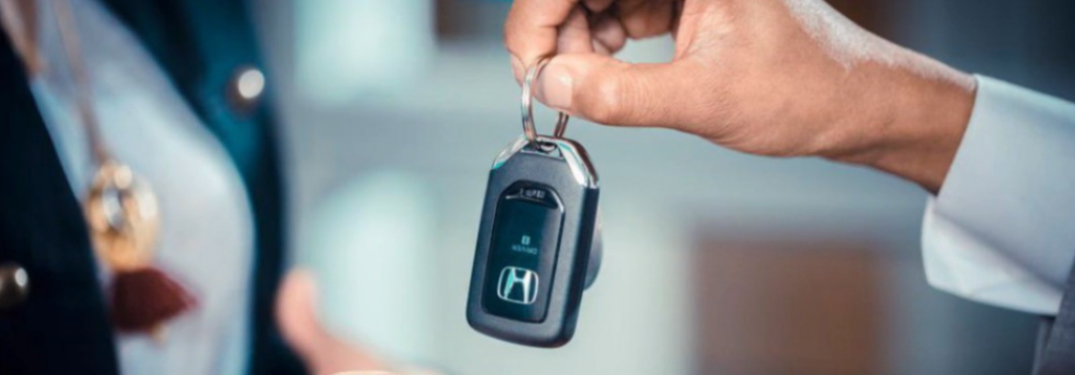 handing over honda keys