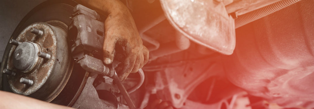 How Much Does It Cost To Change Brake Pads >> Car Mechanic replacing vehicle brakes with weird rose ... How Much Does It Cost To Change Brake Pads >> Car Mechanic replacing vehicle brakes with weird rose ...