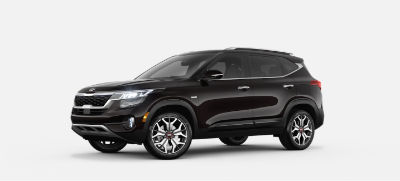 Black Cherry 2021 Seltos exterior front fascia driver side