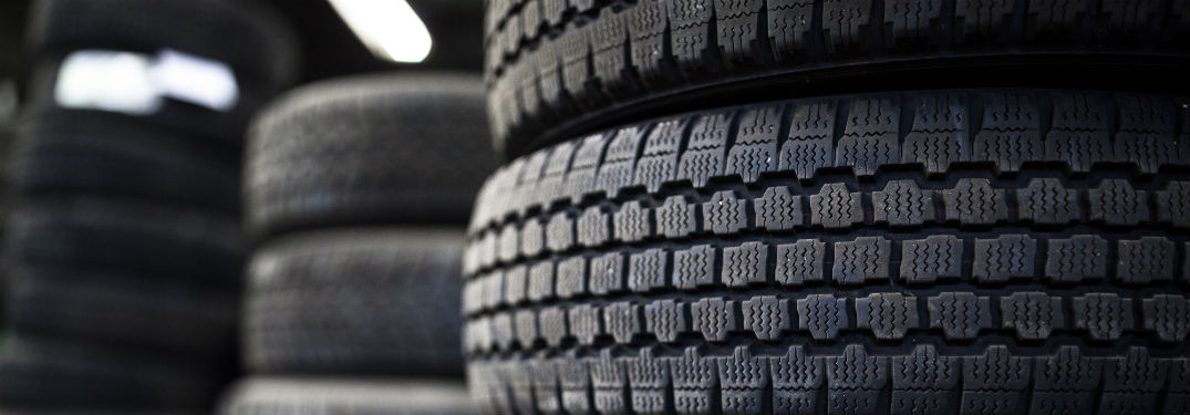 Stack of tires on sale